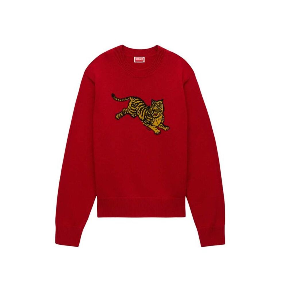 Kenzo Women `Kenzo Jumping Tiger` Cotton-Wool Blend Sweater